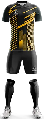 CAMISETA Vector Desing Yellow NEGRO - AMARILLO - FRANJAS cod: 0370 .