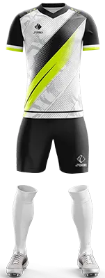 CAMISETA SOCCER TEXTURE LINEAL BLANCO - NEGRO - VERDE LIMON - LINEAS cod: 0383 .