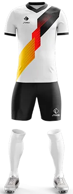 CAMISETA ALEMANIA GRADING CONCEPT RETRO BLANCO - NEGRO - ROJO - AMARILLO - FRANJAS cod: 0388 .