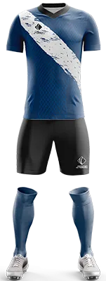 CAMISETA CLUB MARTIN FIERRO JERSEY AZUL - BLANCO - LINEAS cod: 0398 .