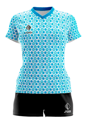 CONJUNTO DEPORTIVO VOLEY PERZONALIZADO CONJUNTO MANCHESTER CITY 2021-22-CONCEPT BLANCO - CELESTE - DIBUJOS COD: 0032 .