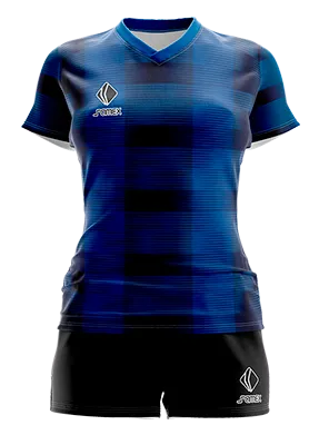 CONJUNTO DEPORTIVO VOLEY PERZONALIZADO CONJUNTO ARGENTINA DESIGN FANTASY 2021 AZUL - CELESTE - FRANJAS COD: 0037 .