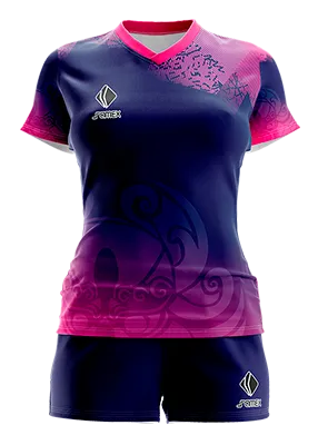 CONJUNTO DEPORTIVO VOLEY PERZONALIZADO CONJUNTO CHINOS - ROSADO - MORADO - DEGRADE - DRAGON COD: 0042 .