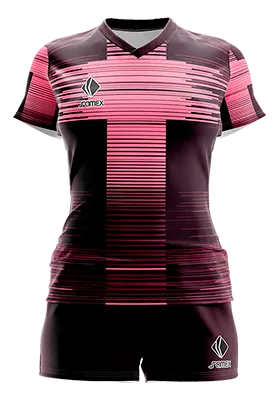 CONJUNTO DEPORTIVO VOLEY PERZONALIZADO CONJUNTO INGLATERRA ENTRENAMIENTO MORADO - ROSADO - LINEAS - CRUZ COD: 0077 .