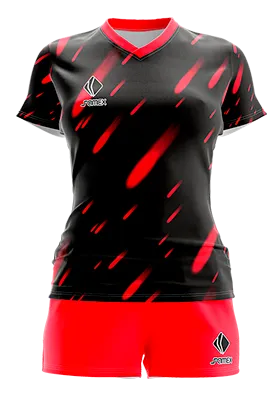CONJUNTO DEPORTIVO VOLEY PERZONALIZADO CONJUNTO AC MILAN THIRD 2019 EDITION NEGRO - ROJO - DESTELLOS COD: 0088 .