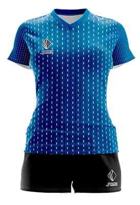 CONJUNTO DEPORTIVO VOLEY PERZONALIZADO CONJUNTO JAPON LOCAL 2018 AZUL - LINEAS COD: 0097 .