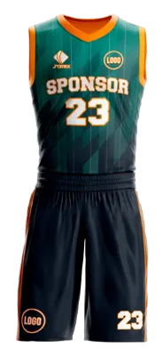 Conjuto basketball sublimada personalizado AZUL - VERDE - RECTANGULOS COD: 0008 .