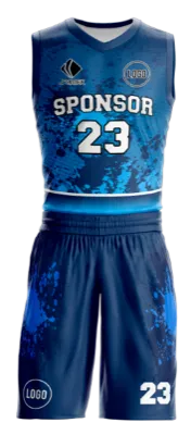 Conjuto basketball sublimada personalizado CELESTE - AZUL - ABSTRACTO COD: 0028 .