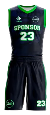 Conjuto basketball sublimada personalizado NEGRO - AZUL - CAMUFLAJE COD: 0055 .