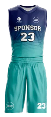 Conjuto basketball sublimada personalizado TURQUESA - AZUL - CUADROS COD: 0056 .