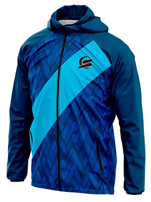 CORTAVIENTO DEPORTIVO GUATEMALA VISITA 2021-2022 AZUL - FIGURAS GEOMETRICAS CELESTE cod: 0090 .