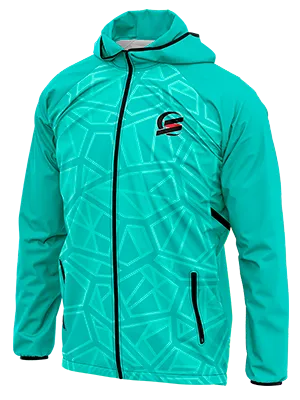 CORTAVIENTO DEPORTIVO JUVENTUS PORTERO 2022-2023 TURQUESA - FIGURAS GEOMETRICAS GRIS cod: 0094 .