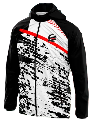 CORTAVIENTO DEPORTIVO MOTOCROSS FLY BLANCO GRUNGE NEGRO - CUADRADOS cod: 0099 .