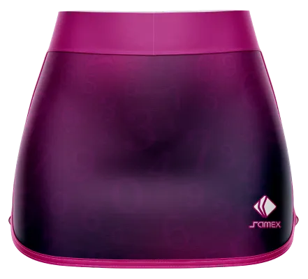 Falda Padel Cod 0021 FALDA PADEL DEGRADE ROSADO - MORADO - NUMEROS.