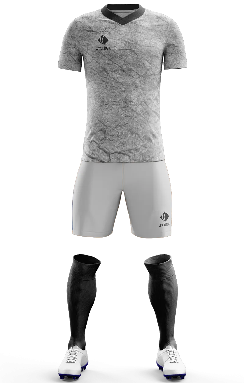 Conjunto Futbol Cod 0072 LA CALERA 2021 PLOMO - BLANCO .