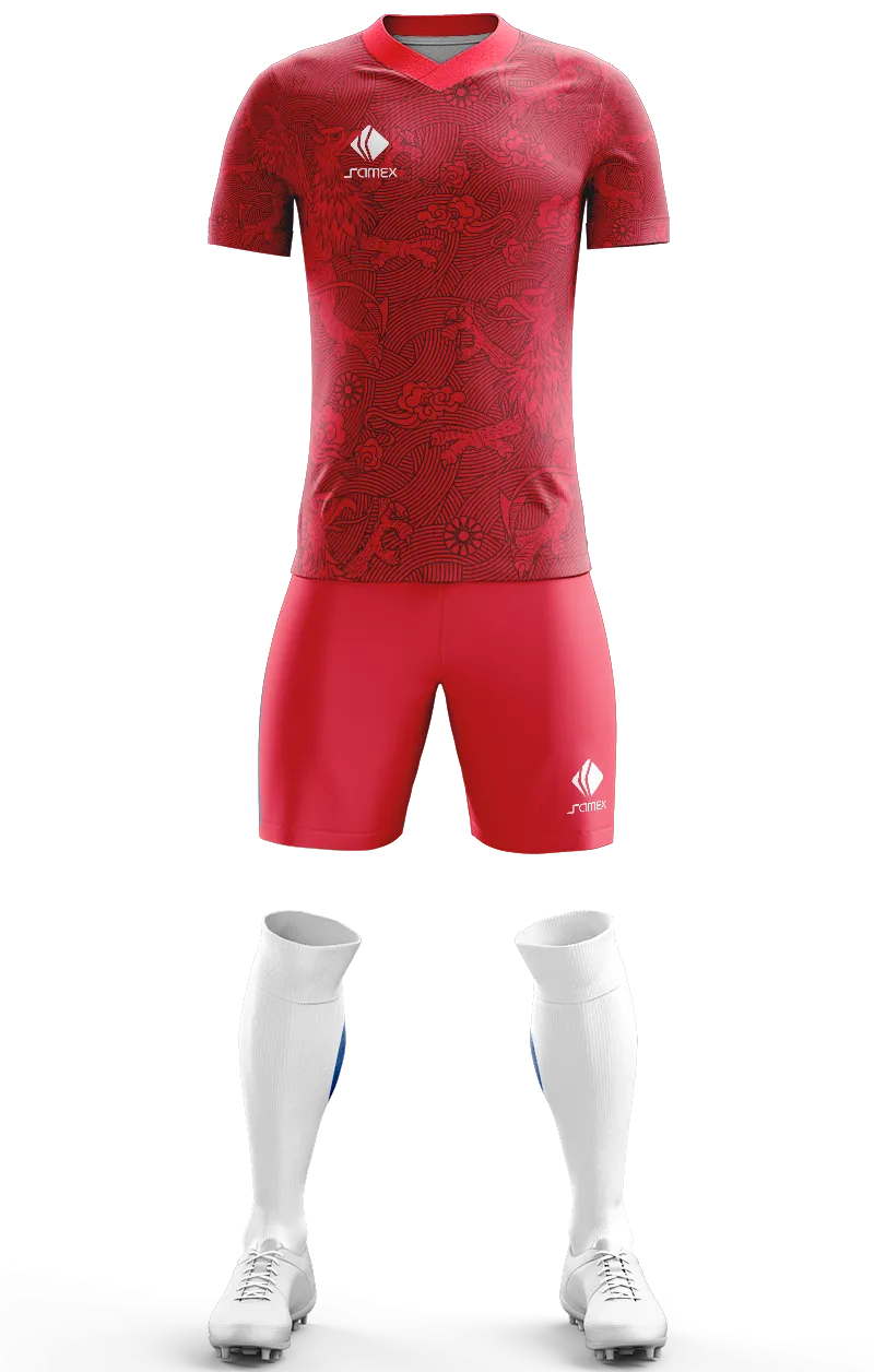 Conjunto Futbol Cod 0120 NORRKOPING 2020 rojo - textura .