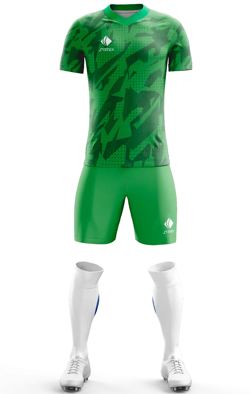 Conjunto Futbol Cod 0121 HANNOVER 96 verde - puntos .
