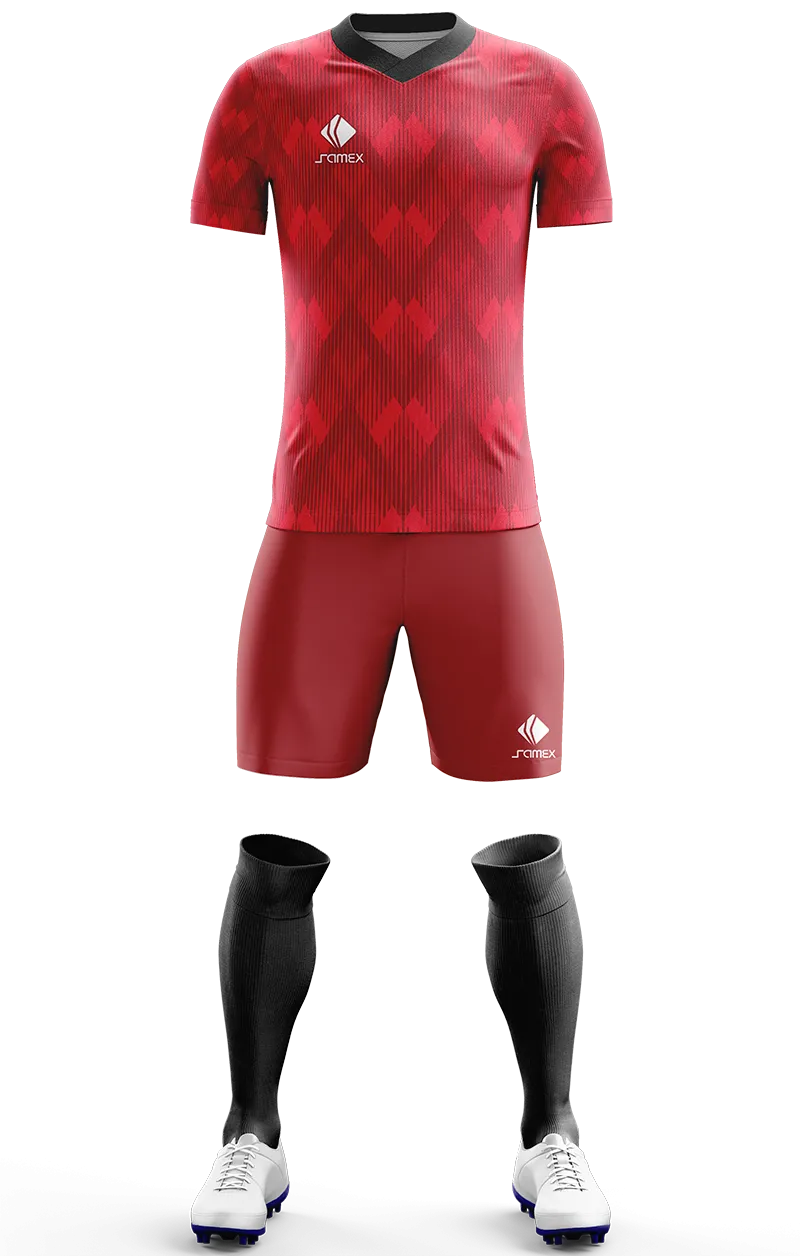 Conjunto Futbol Cod 0224 Bayern munchen 2018-19 rojo - rombos .