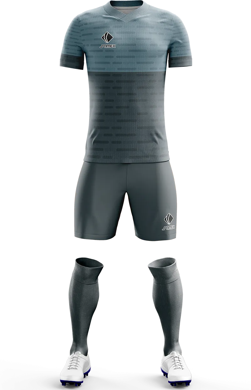 Conjunto Futbol Cod 0256 Manchester plomo- lineas .