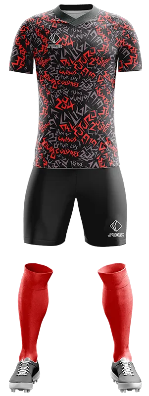 CAMISETA ALAJUELENSE 23 ALTERNO NEGRO - GRIS - ROJO cod: 0350 .