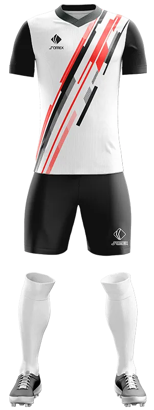 CAMISETA QUICHE DESIGN 22 BLANCO - ROJO - NEGRO cod: 0355 .