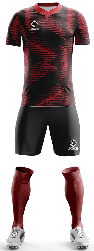 CAMISETA ALEMANIA ADIDAS 22-23 NEGRO - ROJO - LINEAS cod: 0376 .