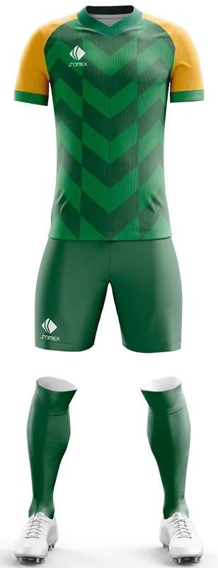 CONJUNTO FUTBOL COD. 471 VERDE - FRANJAS