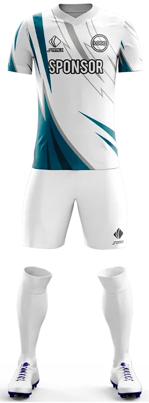 CONJUNTO FUTBOL COD. 475 BLANCO AZUL