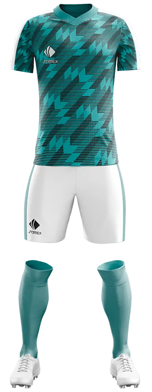 CONJUNTO FUTBOL COD. 504 TURQUESA - FLECHAS