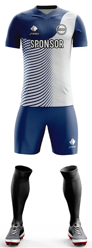 CONJUNTO FUTBOL COD. 507 AZUL BLANCO