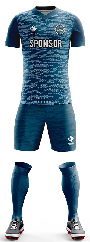 CONJUNTO FUTBOL COD. 512 AZUL Y CELESTE