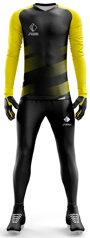 Conjunto Futbol Arqueros Cod 0027 CAMISETA AMARILLA CON NEGRO .