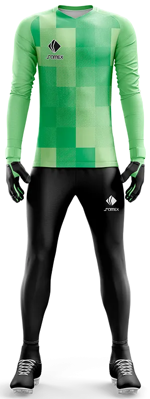 Conjunto Futbol Arqueros Cod 0030 CAMISETA VEREDE CON CUADROS .