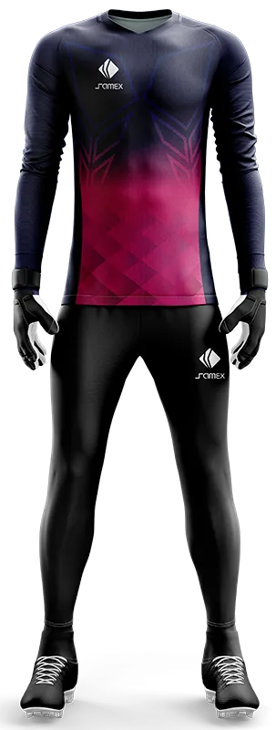 Conjunto Futbol Arqueros Cod 0036 CAMISETA MORADA CON ROSADO .