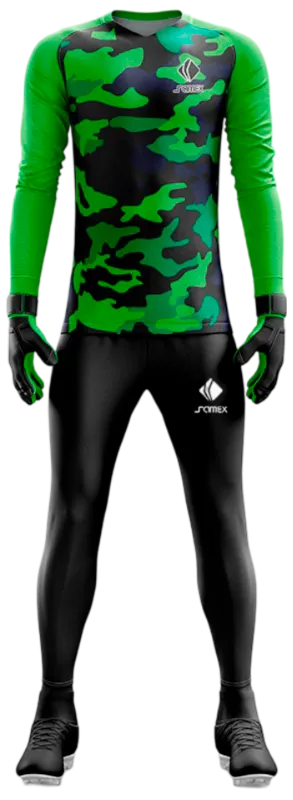 Conjunto Futbol Arqueros Cod 0098 CAMISETA VERDE CAMUFLAJE .