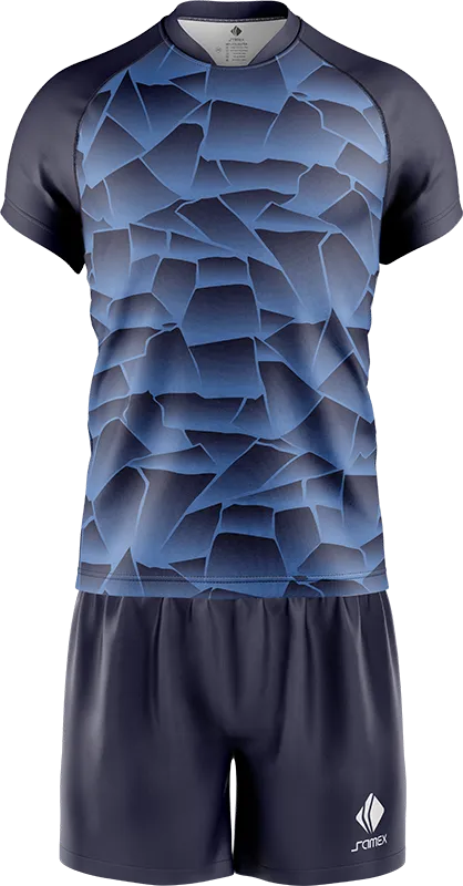 CONJUNTO RUGBY COD. 040 DEGRADE AZUL CON CELESTE