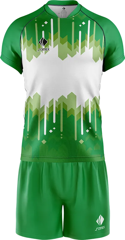CONJUNTO RUGBY COD. 053 BLANCO - FLECHAS VERDE