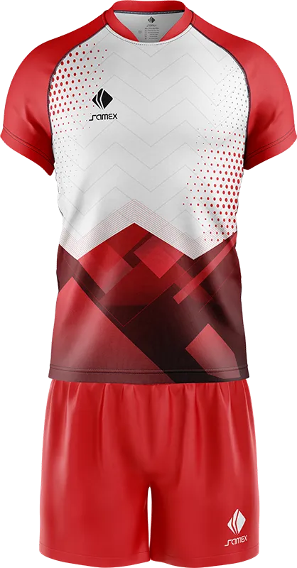 CONJUNTO RUGBY COD. 092 BLANCO - CUADROS - GUINDAS - LINEAS