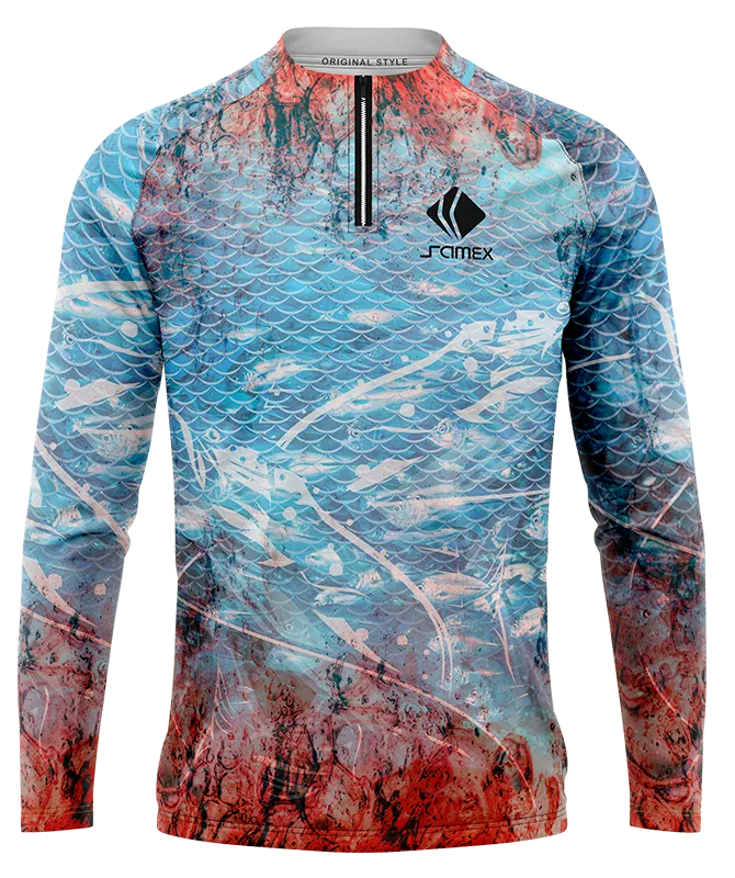 CAMISETA PESCA ESCAMAS PESCADOS COD: 0005 .