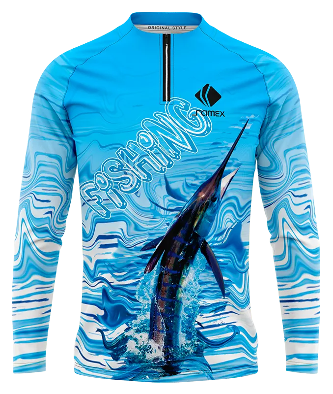 CAMISETA PESCA MAR PEZ ESPADA COD: 0006 .