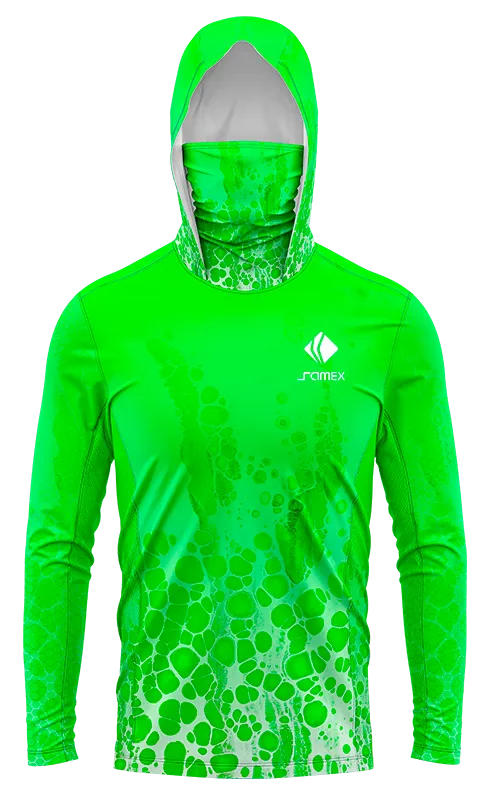 POLERON PESCA ESTAMPADO MARMOL AQUA VERDE cod: 0002 .