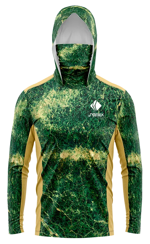 POLERON PESCA MARMOL VERDE CON BEIGE cod: 0022 .