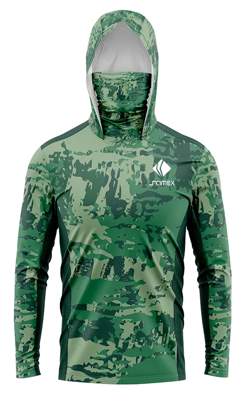 POLERON PESCA CAMUFLADO VERDE cod: 0044 .