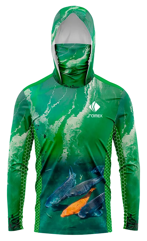 POLERON PESCA ACUARELA JADE PESCES cod: 0060 .