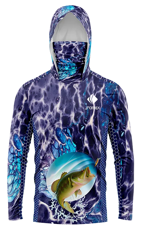 POLERON PESCA AQUA AZUL - PEZ cod: 0065 .