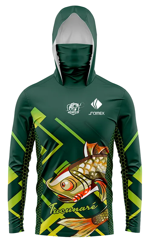 POLERON PESCA CARTOON VERDE FRANJAS cod: 0076 .