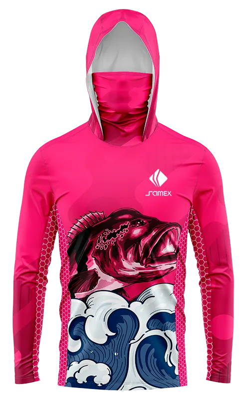 POLERON PESCA FUCSIA - PEZ NADANDO cod: 0077 .