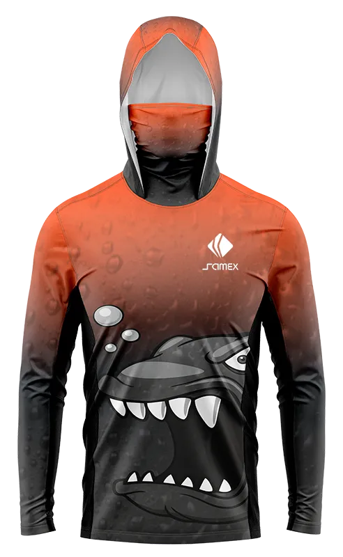 POLERON PESCA CARTOON PLOMO - NARANJA - BURBUJAS cod: 0095 .