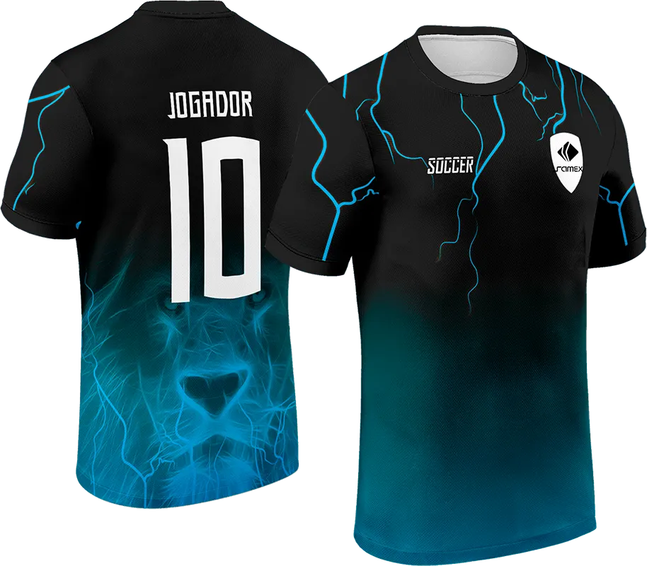 CAMISETA NEGRO DEGRADE - RAYOS AZUL - PUMA cod: 0003 .