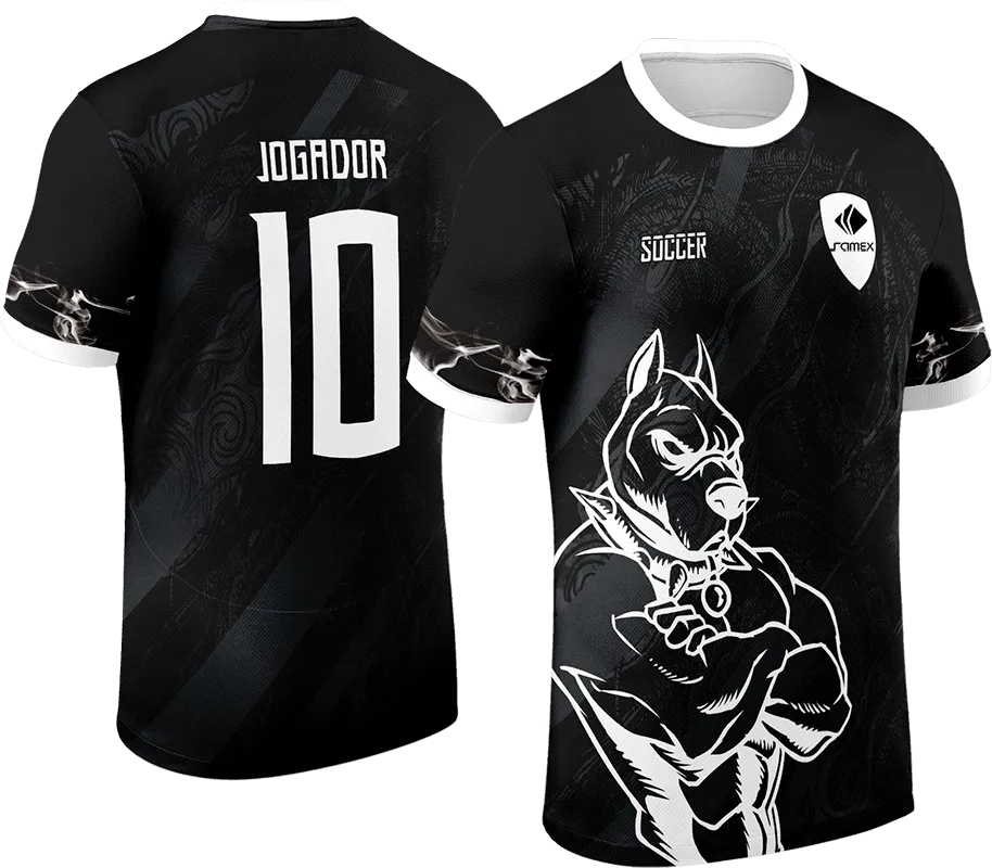 CAMISETA NEGRO - PIT BULL ROBUSTO BLANCO cod: 0009 .